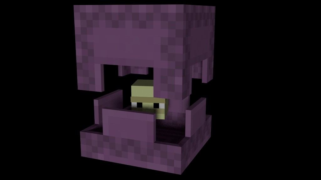 Simple Minecraft Shulker rig. preview image 1
